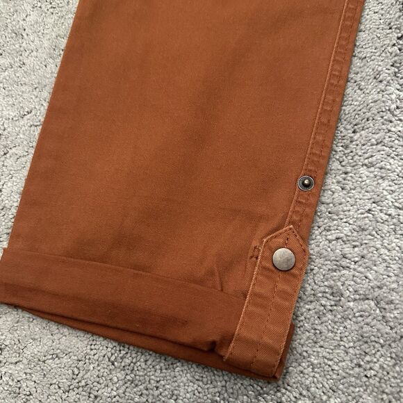 Democracy Ab Solution Cargo Utility Pants 12 Dark Orange High Rise Shaping Chic - Picture 4 of 12